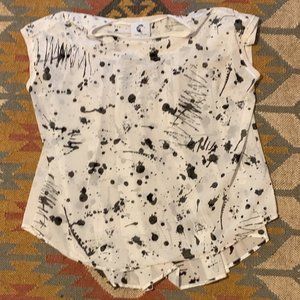 Lobo Mau Karl Top Black and White S